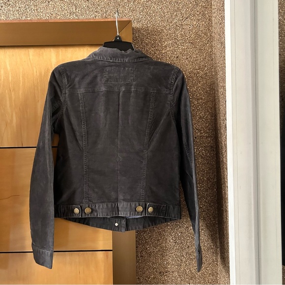 Gap Women’s Vintage Dark Wash Ribbed Jean Jacket, Size Small - Picture 3 of 4